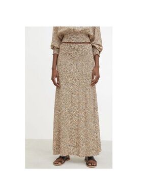 Rodebjer The Hayly Desert Print Maxi Skirt Size Small